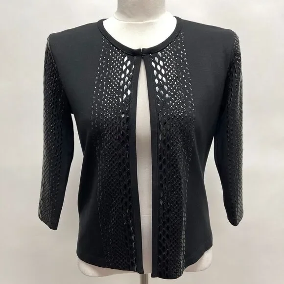 Grayse St. John Women's Bolero Top Size XS Black $395 NWT - Picture 1 of 10